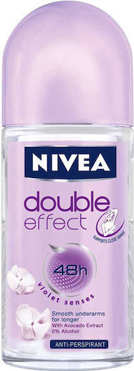Nivea Double Effect Violet Senses Antiperspirant Deodorant 48h In Roll-On 50ml
