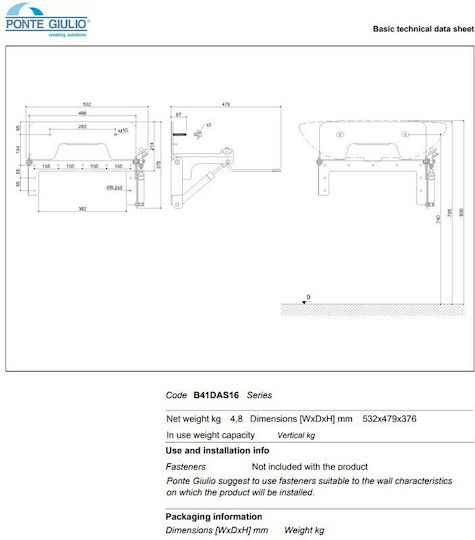 Ponte Giulio Casual+ 1τμχ B41DAS16