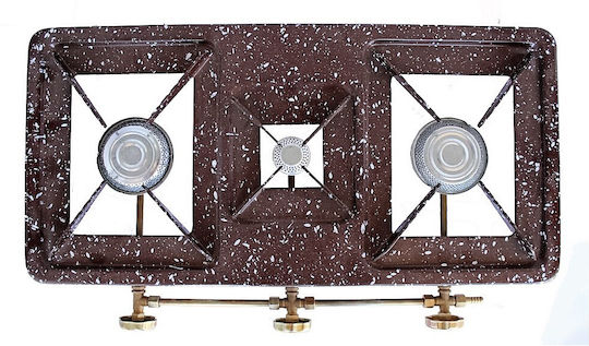92951 Liquid Gas Countertop Triple Burner Brown