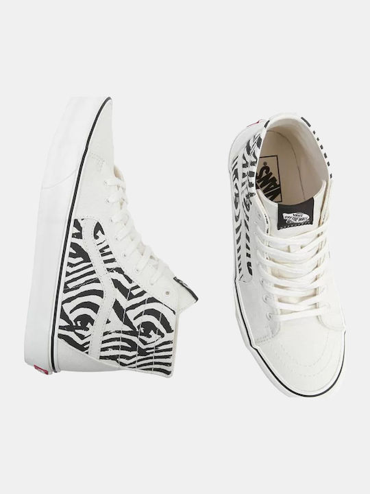 Sk8-Hi Tapered Tip Botine Zebra