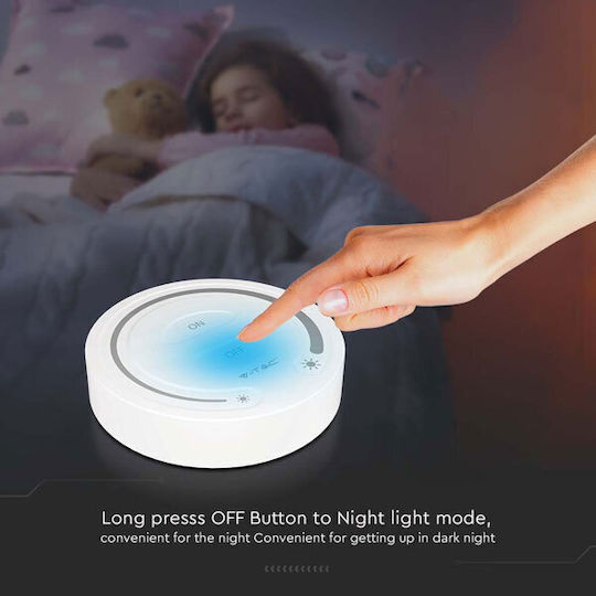 V-TAC Wall Mounted Dimmer Switch with Frame LED Strip Touch in White Color
