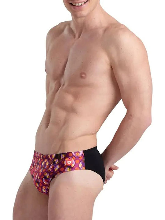 Costume De Baie Bărbați Slip Negru Cu Modele