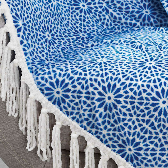 Douceur d'Intérieur Tunis Πολυθρόνας Π125xΜ150cm Μπλε Douceur d'Intérieur Tunis Πολυθρόνας Π125xΜ150cm Μπλε