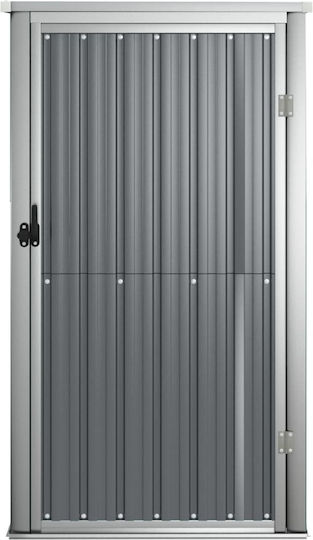 Metallic Garden Warehouse Galvanized Grey L0.88xW0.89xH1.61m