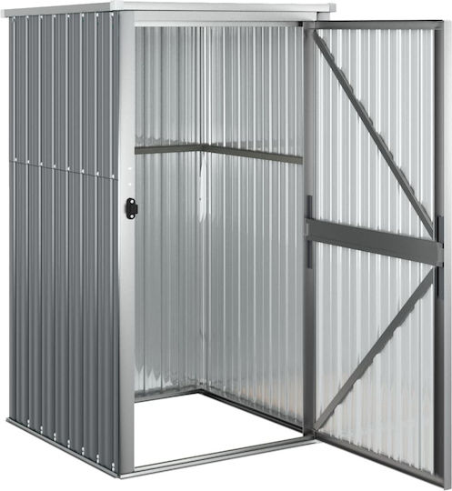 Metallic Garden Warehouse Galvanized Grey L0.88xW0.89xH1.61m