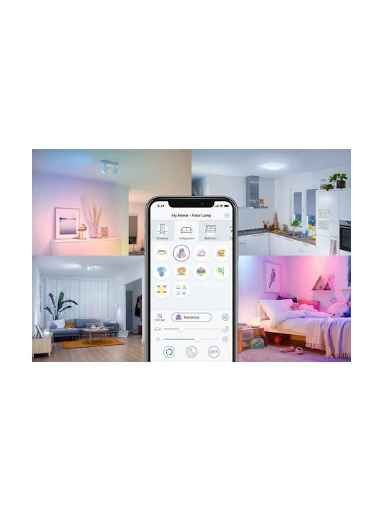 WiZ Adria Smart Ceiling Mount Light 32cm White with Integrated LED and Remote Control