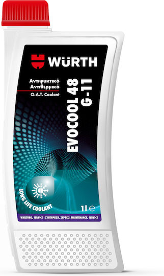 Wurth Evocool 48 Consentrated Engine Coolant for Car G11 Green 5lt