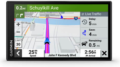 Garmin 6" Display GPS Device DriveSmart 66 MT-S with Bluetooth / USB and Card Slot