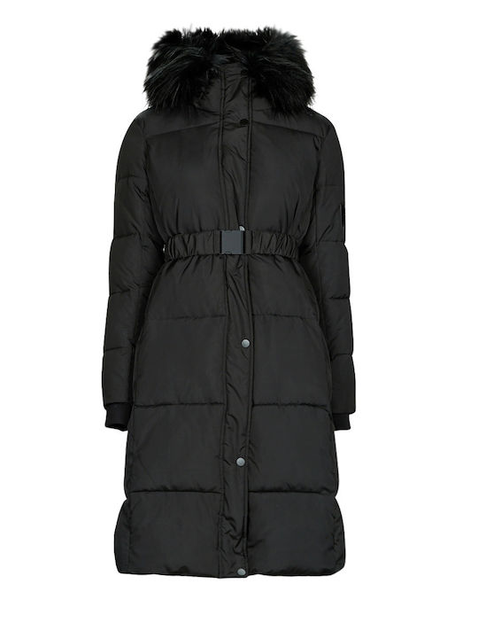 Noruega Women's Short Puffer Jacket for Winter Black
