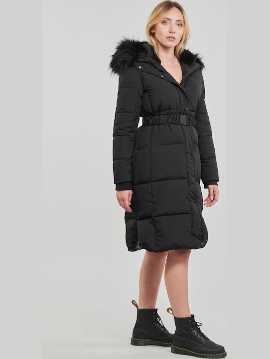 Noruega Women's Short Puffer Jacket for Winter Black