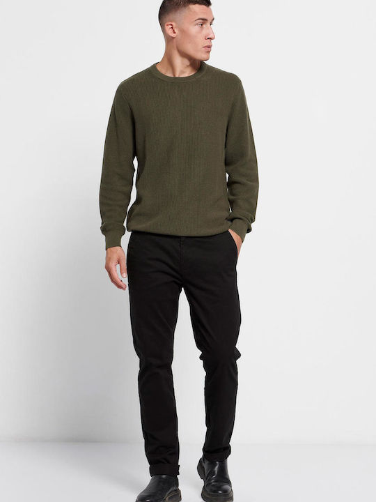Hose Chino Elastisch Schwarz