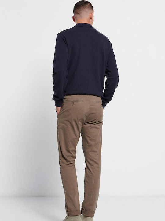 Hose Chino Elastisch in Normaler Passform Dusty Brown