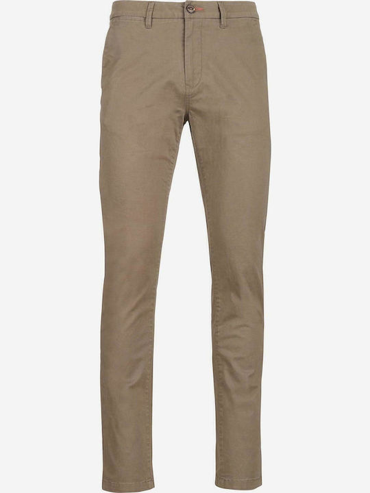 Hose Chino Elastisch in Normaler Passform Dusty Brown