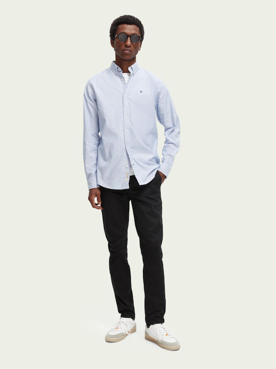 Mott Pantalon Chino Elastic În Fit Slim Negru