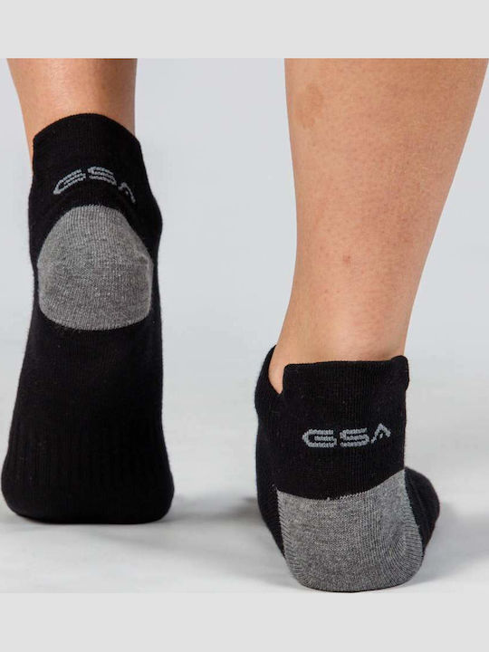 GSA Organicplus Athletic Socks Black 6 Pairs