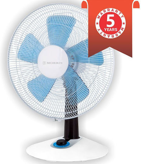 Morris Tabletop Fan 60W 40cm Diameter White