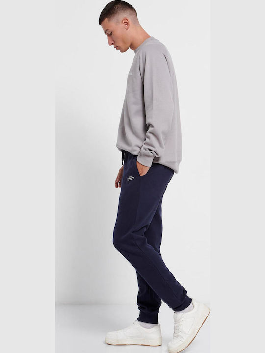 Sweatpants with Elastic Navy Blue