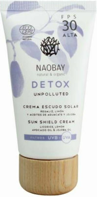 Naobay Natural & Organic Sun Shield Cream Sunscreen Cream Face SPF30 50ml