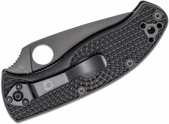 Spyderco Tenacious FRN P Джобно ножче Черен в Калъф