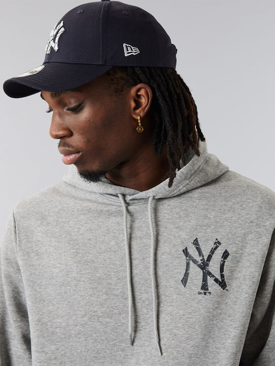 New York Yankees Φούτερ με Κουκούλα Γκρι