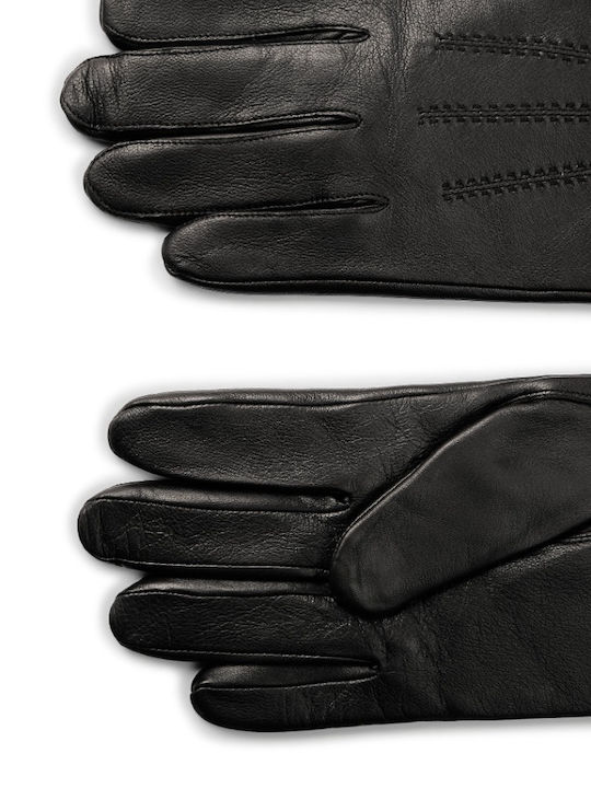 Hugo Boss Dark Brown Ανδρικά Δερμάτινα Γάντια