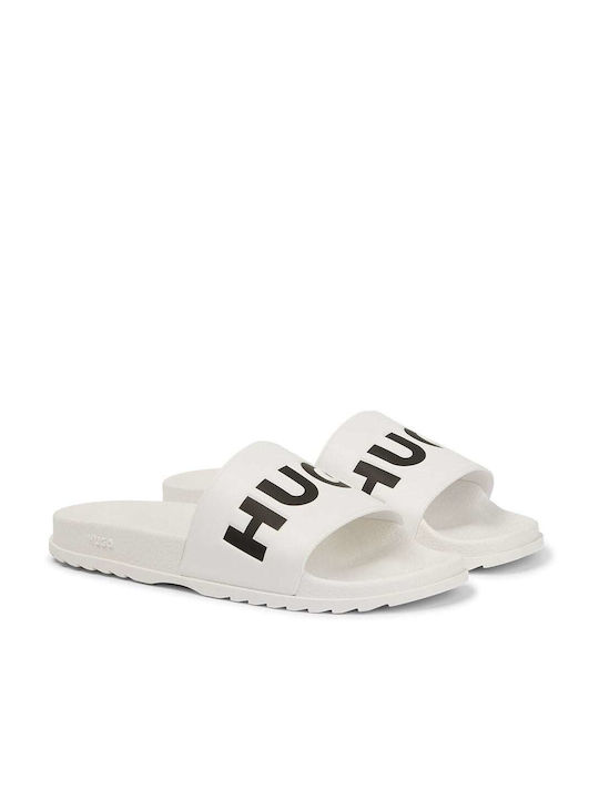 Hugo Men's Slides White