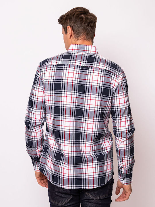 Heavy Tools Men's Shirt Long Sleeve Checked Multicolour