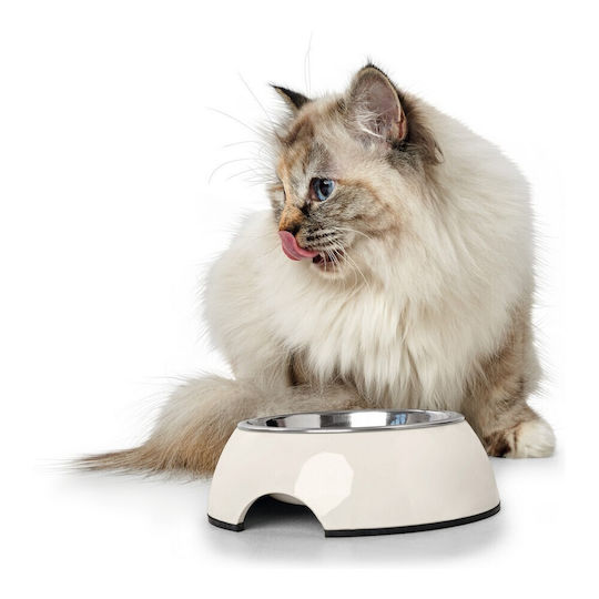 Hunter Stainless Steel Bowl Food & Water for Dog & Cat 160ml 14.5cm in White Color
