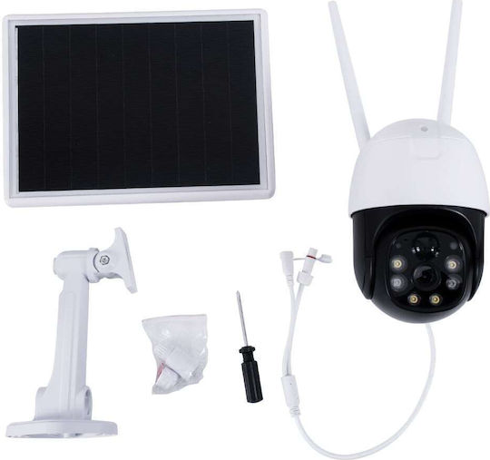 GloboStar 86055 IP Κάμερα Παρακολούθησης Wi-Fi Full HD 1080p Αδιάβροχη Μπαταρίας με Αμφίδρομη Επικοινωνία