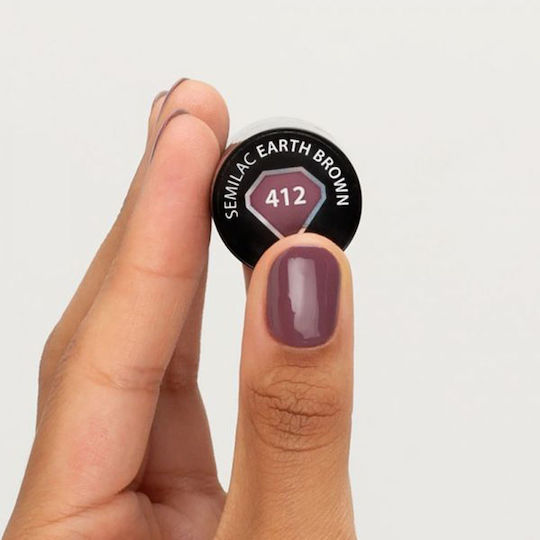 Classic Ημιμόνιμο Βερνίκι Νυχιών 412 Earth Brown 7ml