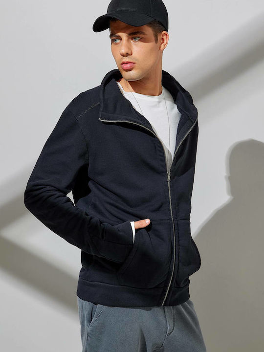 Men's Hooded Cardigan Black