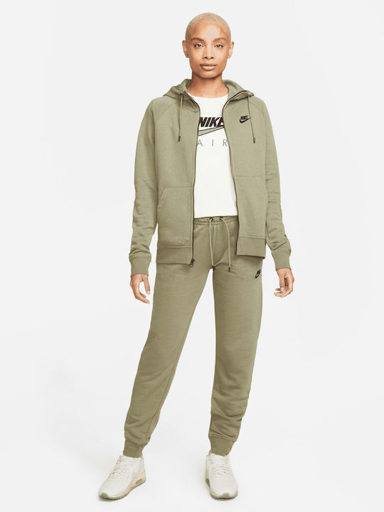 NSW Essential Women's Sweatshirt Jacket Hooded Khaki