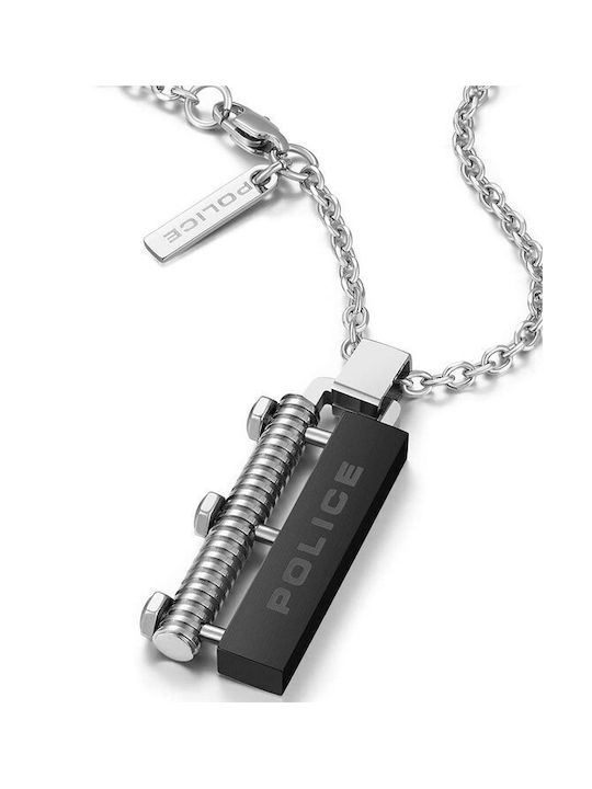 Police Bolt Necklace from Steel