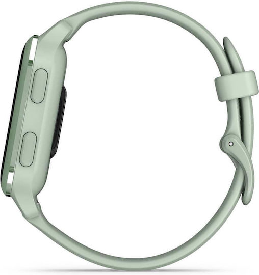 Garmin Venu Sq 2 Aluminium 40mm Waterproof Smartwatch with Heart Rate Monitor (Metallic Mint Aluminium Bezel with Cool Mint Case and Silicone Band)