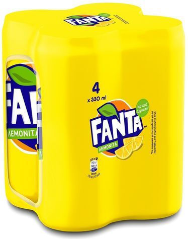 Fanta Λεμονάδα με Ανθρακικό σε Κουτί 4x330ml