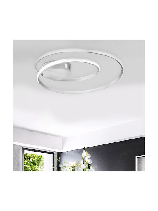 Megapap Hermann Modern Metallic Ceiling Mount Light with Integrated LED in White color 44pcs