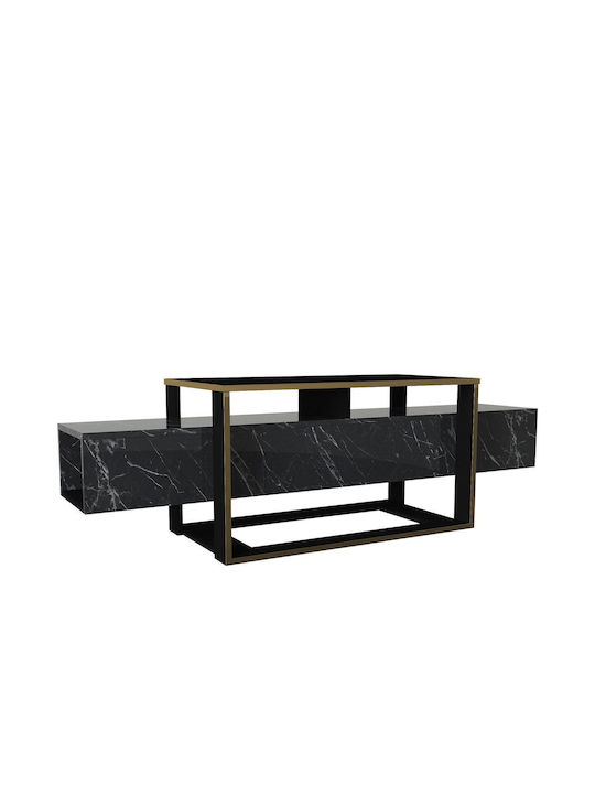 Stand TV Levitha Negru L160xA50xÎ46cm