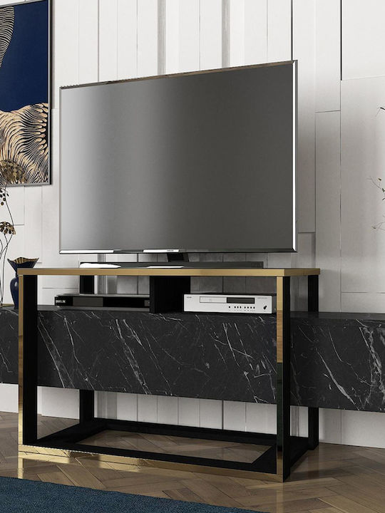 Stand TV Levitha Negru L160xA50xÎ46cm