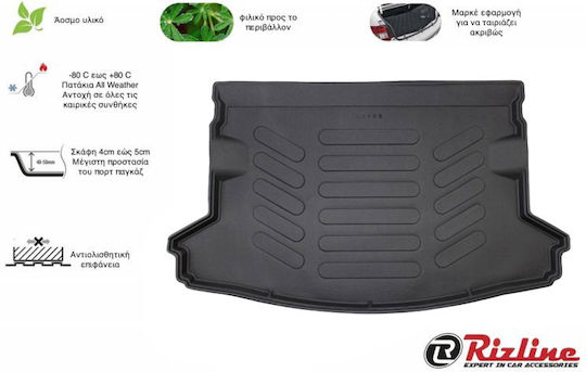 Rizline Πατάκι Πορτμπαγκάζ Τύπου Σκαφάκι για BMW X5 2013-2018 Μαύρο