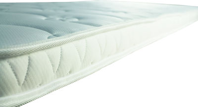 Bs Strom Semi Double Foam Mattress Topper Sapphire Aloe Vera with Aloe Vera 130x190x6cm