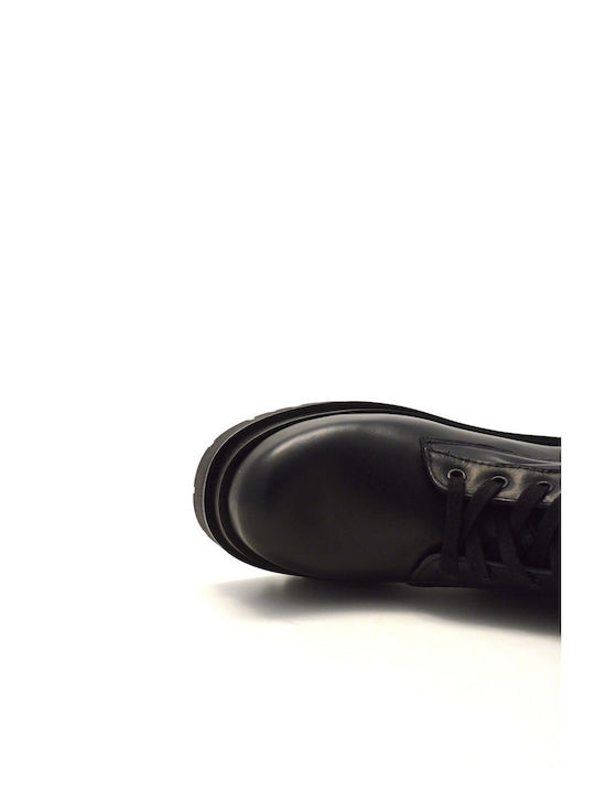 Leather Women's Ankle Boots Black