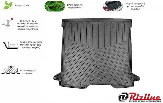 Rizline Trunk Mat Tray Type for Renault Express 2021 Black