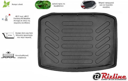 Rizline Trunk Mat Tray Type for Seat Ateca 2016 Black
