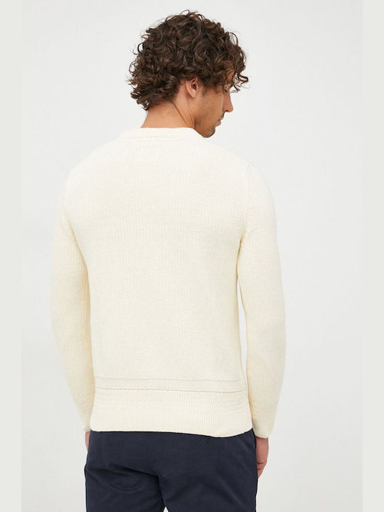 Pepe Jeans Memphis Herren Langarm-Pullover Ivory