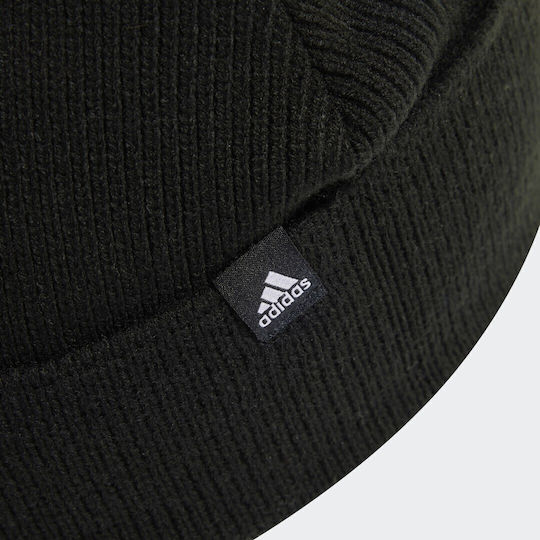 Stripes Beanie Masculin Căciulă Tricotat în culoarea Negru