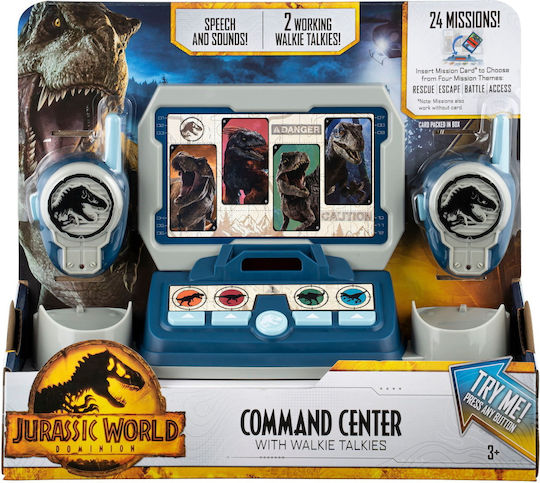 eKids Jurrasic World Walkie Talkies Command Center Paw Patrol For 3+ Years 3 Pieces