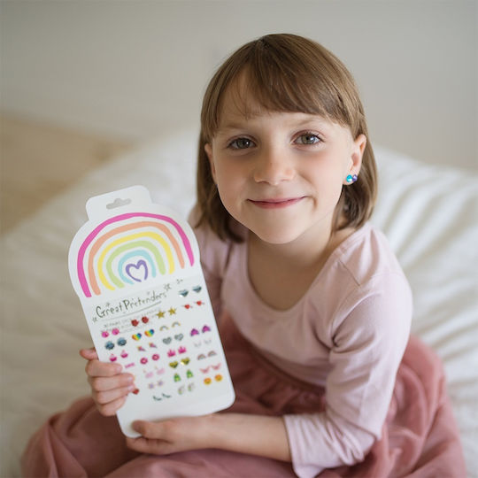 Great Pretenders Rainbow Stick-On Earrings Toy Jewelry
