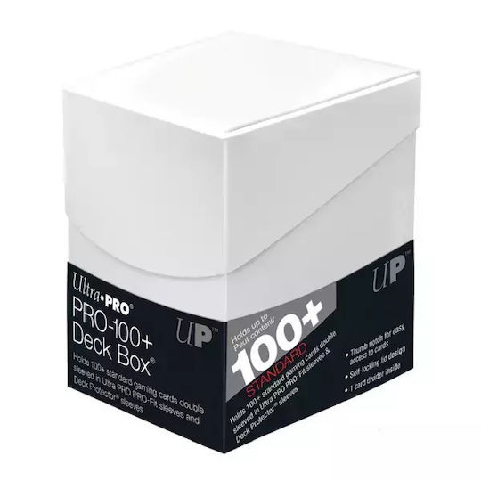 Ultra Pro Deck Box Eclipse Arctic White Accesorii pentru Jocuri de Cărți de Schimb Cutie pentru 100 de cărți 85682