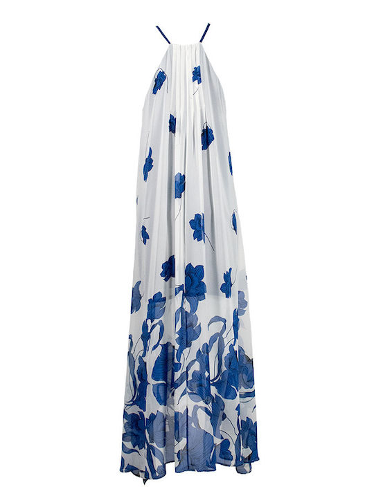 Printed Maxi Dress With High Slit