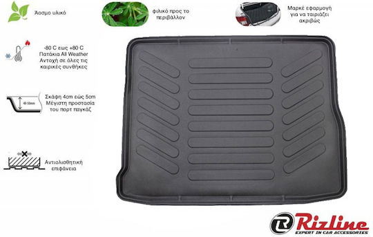 Rizline Trunk Mat Tray Type for Renault Grand Scenic 2009-2016 Black